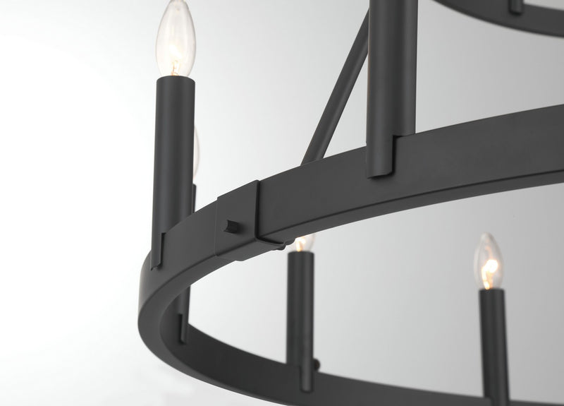 Minka-Lavery 1717-66A 18 Light Chandelier, Coal