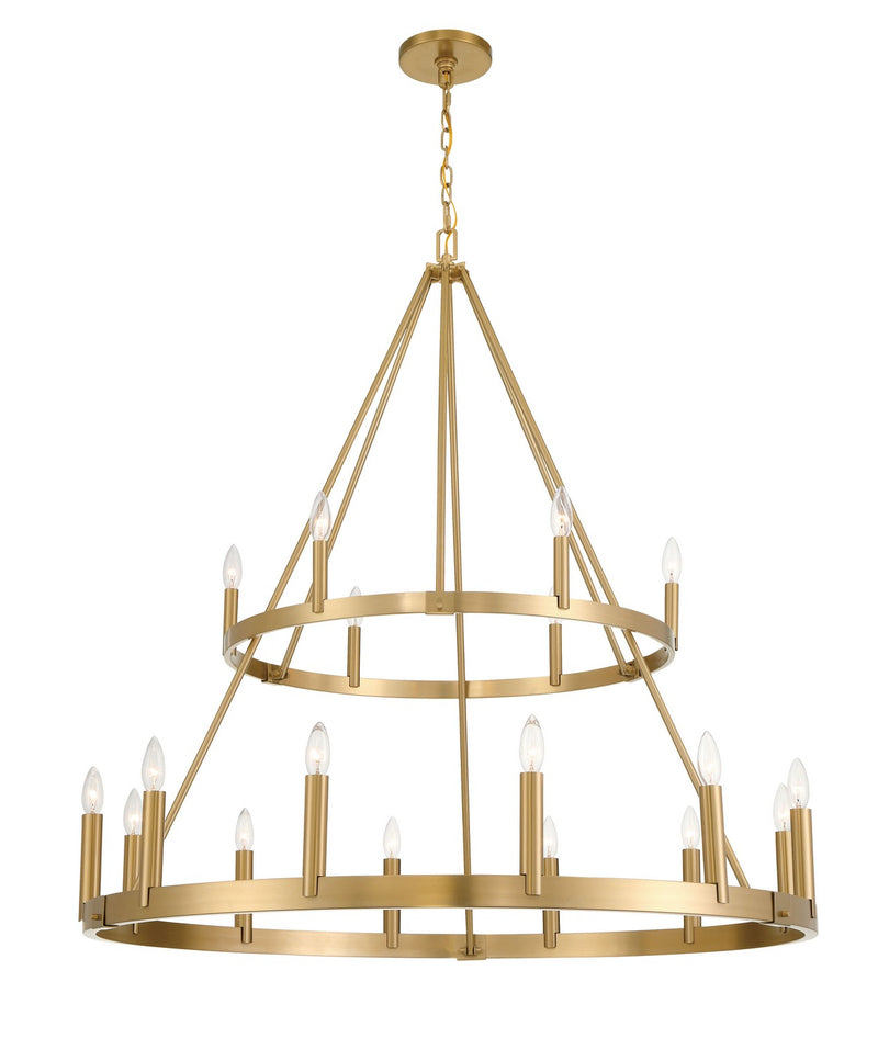 Minka-Lavery 1717-894 18 Light Chandelier, Signature Brass