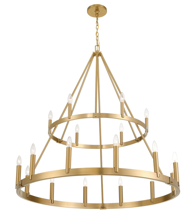 Minka-Lavery 1717-894 18 Light Chandelier, Signature Brass