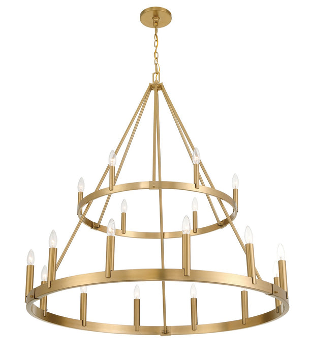 Minka-Lavery 1717-894 18 Light Chandelier, Signature Brass