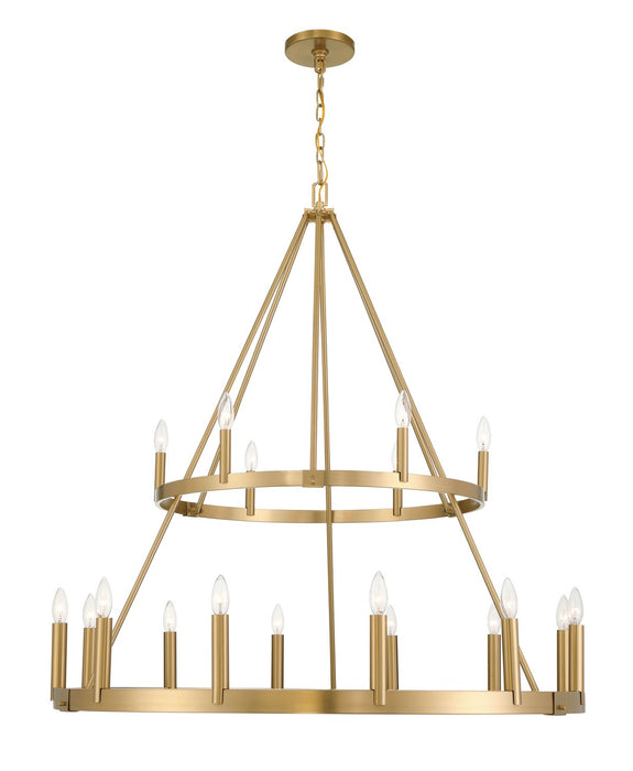 Minka-Lavery 1717-894 18 Light Chandelier, Signature Brass