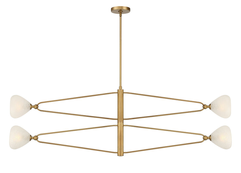 Minka-Lavery 195-732 Four Light Chandelier, Legacy Brass