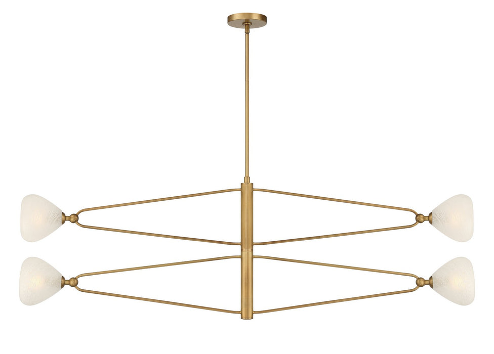 Minka-Lavery 195-732 Four Light Chandelier, Legacy Brass