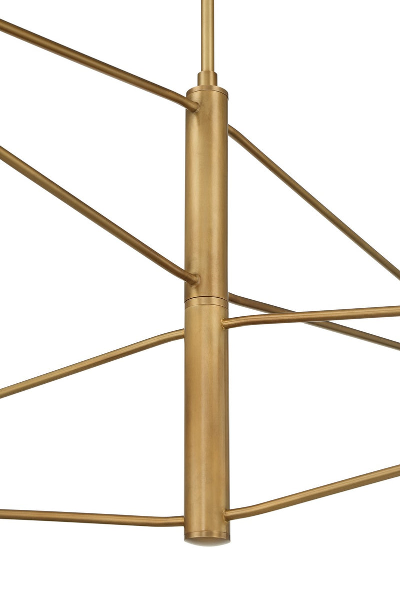 Minka-Lavery 195-732 Four Light Chandelier, Legacy Brass