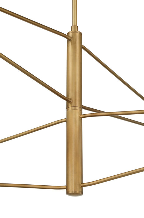 Minka-Lavery 195-732 Four Light Chandelier, Legacy Brass