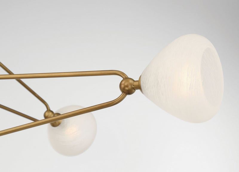 Minka-Lavery 195-732 Four Light Chandelier, Legacy Brass
