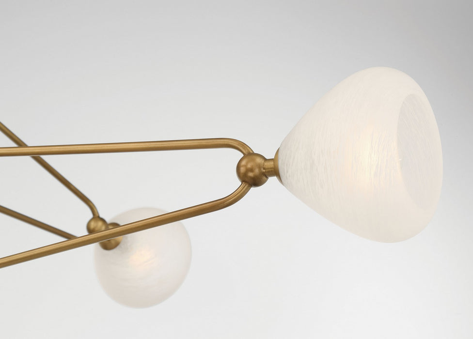 Minka-Lavery 195-732 Four Light Chandelier, Legacy Brass