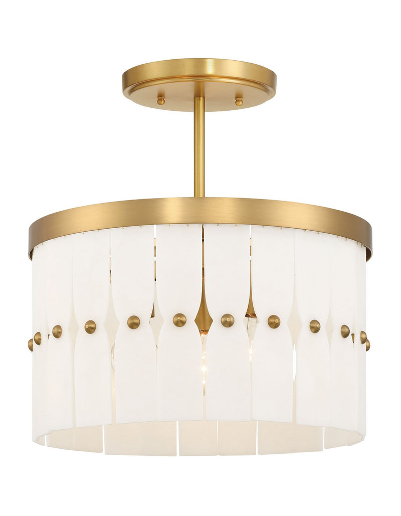 Minka-Lavery 2083-732 Three Light Convertible Semi-Flush, Legacy Brass