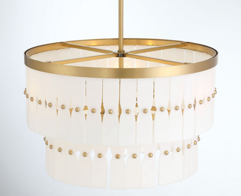 Minka-Lavery 2086-732 Six Light Pendant, Legacy Brass