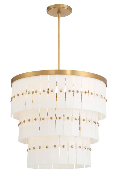 Minka-Lavery 2089-732 Nine Light Pendant, Legacy Brass
