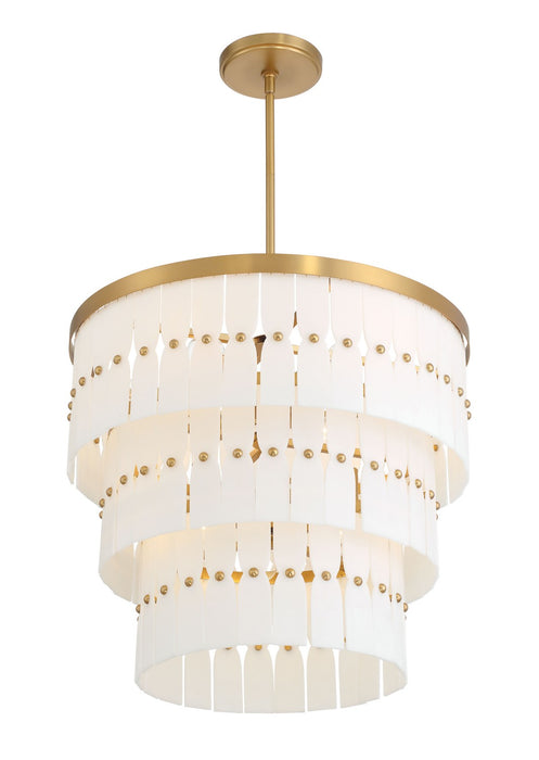 Minka-Lavery 2089-732 Nine Light Pendant, Legacy Brass