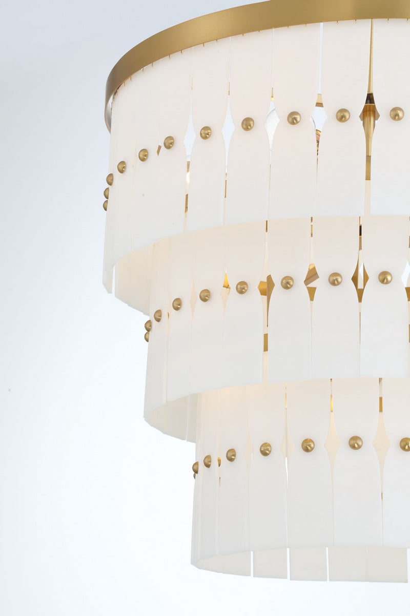 Minka-Lavery 2089-732 Nine Light Pendant, Legacy Brass