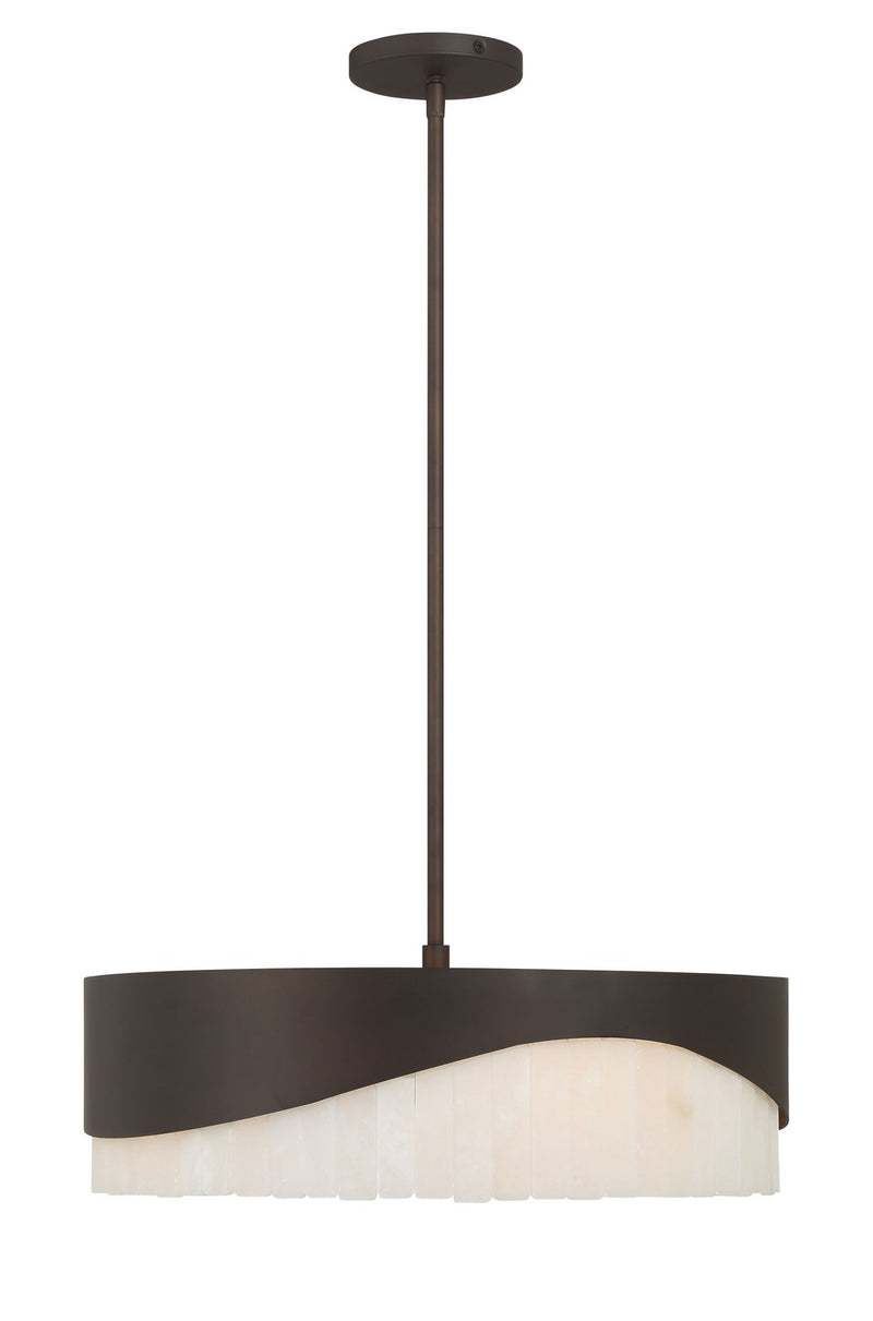Minka-Lavery 2094-860 Four Light Pendant, Dark Bronze