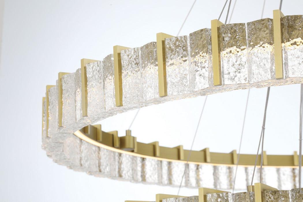 Minka-Lavery 2410-695-L LED Chandelier, Soft Brass