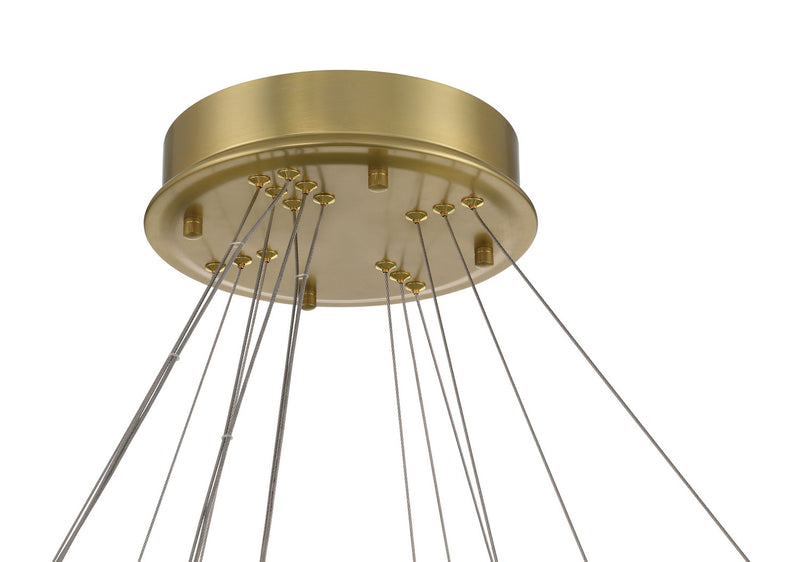 Minka-Lavery 2410-695-L LED Chandelier, Soft Brass
