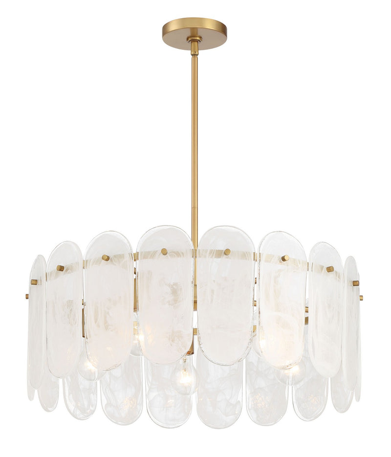Minka-Lavery 2595-732 Five Light Pendant, Legacy Brass
