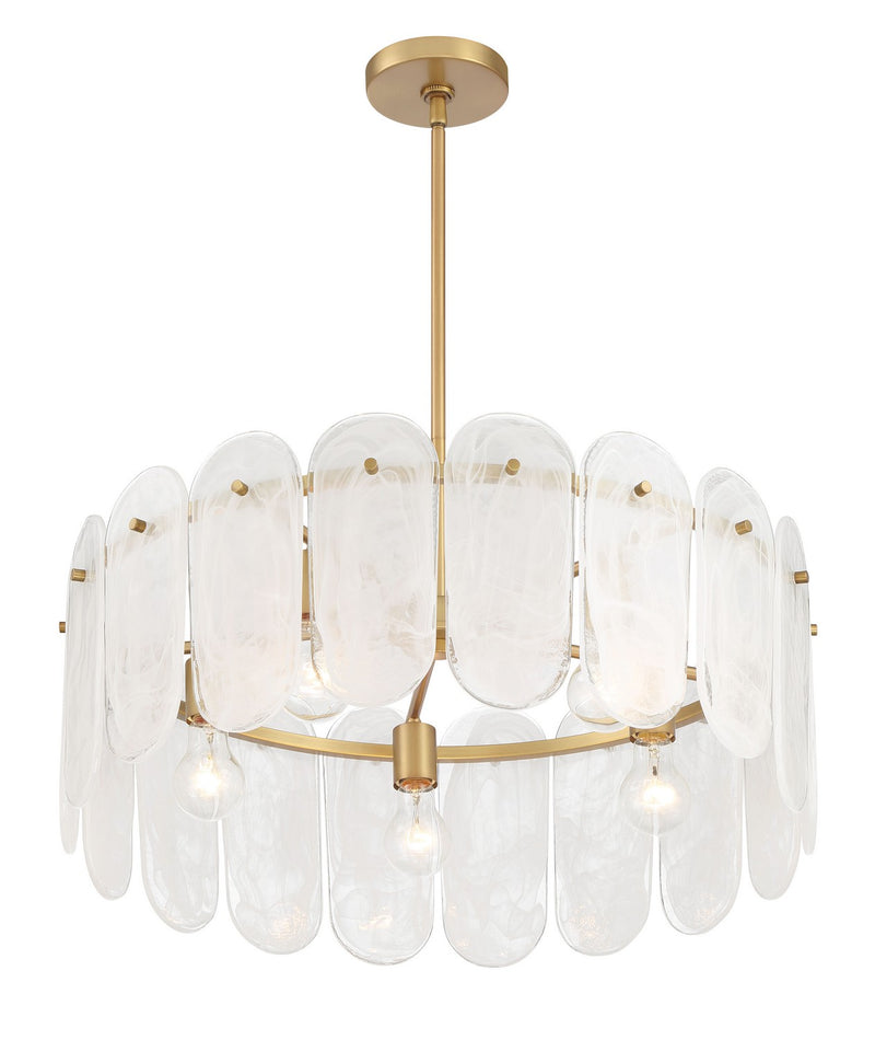 Minka-Lavery 2595-732 Five Light Pendant, Legacy Brass