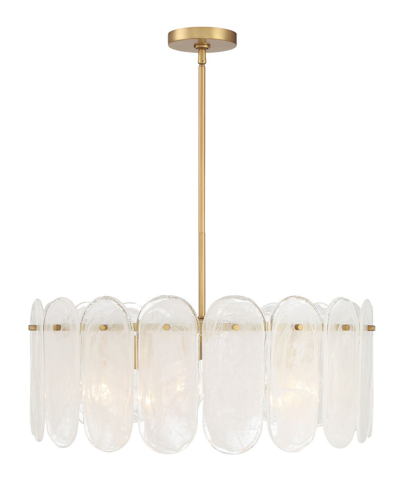Minka-Lavery 2595-732 Five Light Pendant, Legacy Brass
