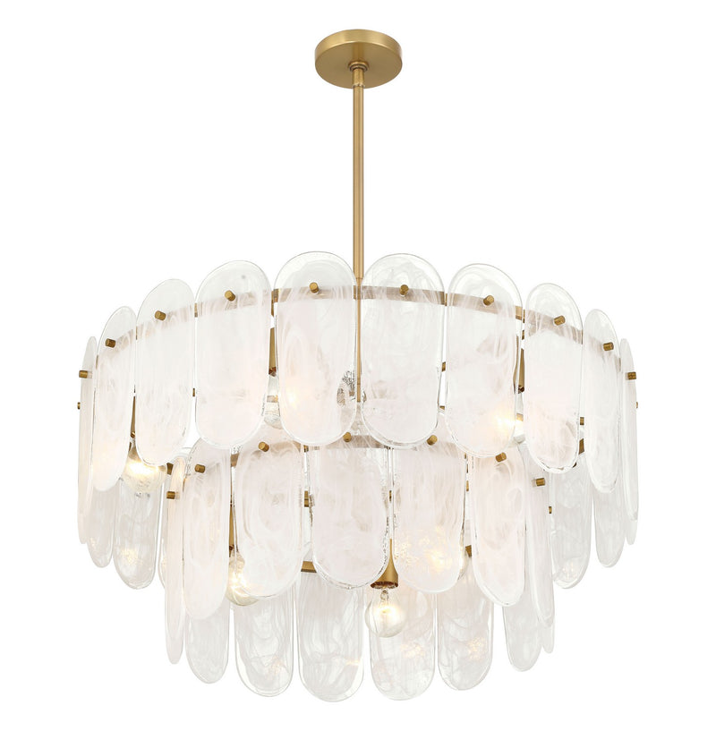 Minka-Lavery 2599-732 Nine Light Pendant, Legacy Brass