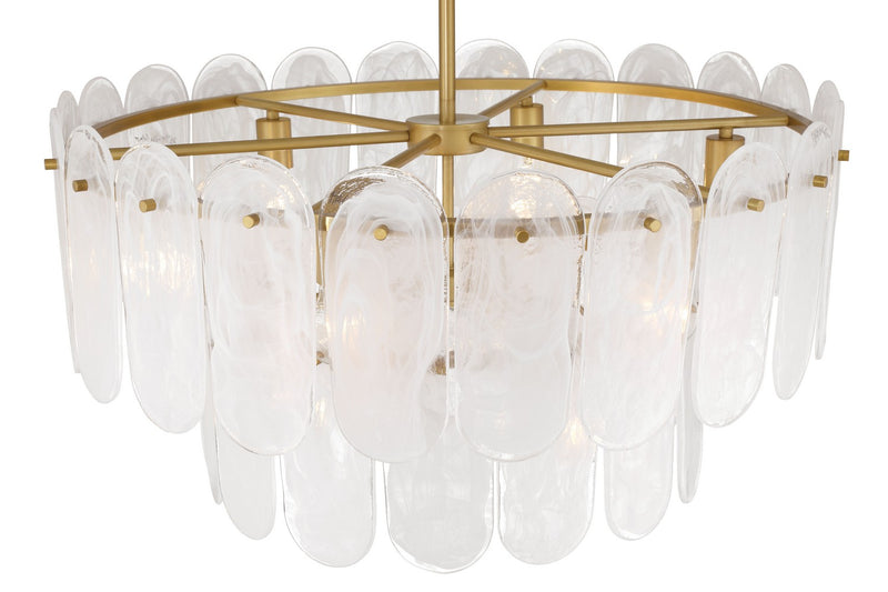 Minka-Lavery 2599-732 Nine Light Pendant, Legacy Brass