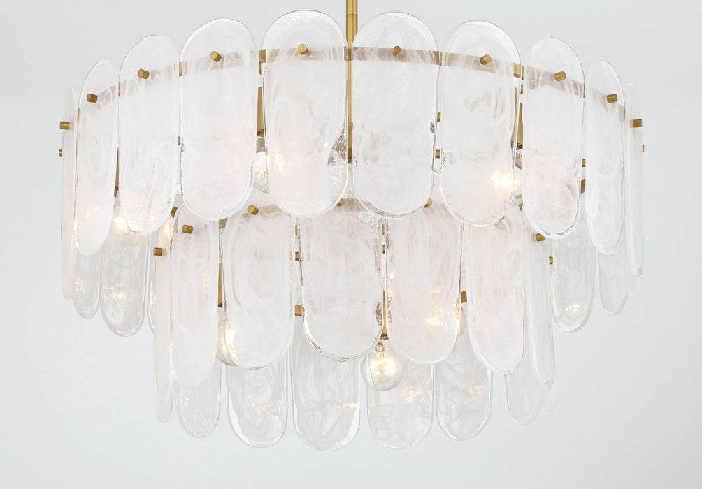Minka-Lavery 2599-732 Nine Light Pendant, Legacy Brass