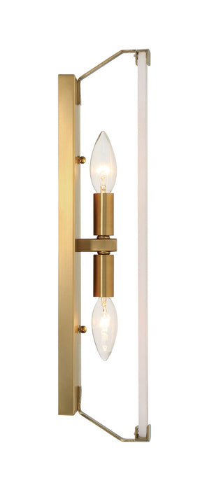 Minka-Lavery 2602-732 Two Light Wall Sconce, Legacy Brass
