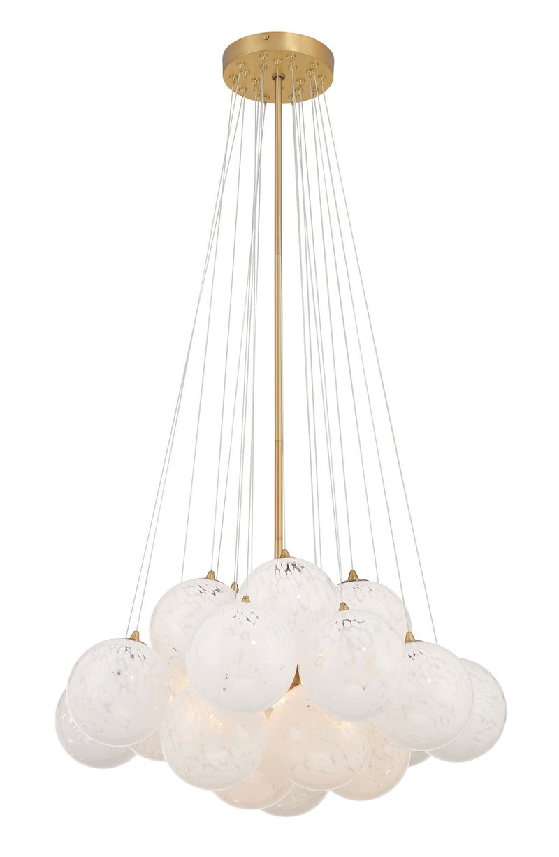 Minka-Lavery 2635-732 Five Light Pendant, Legacy Brass