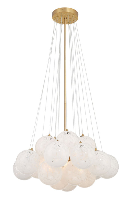 Minka-Lavery 2635-732 Five Light Pendant, Legacy Brass