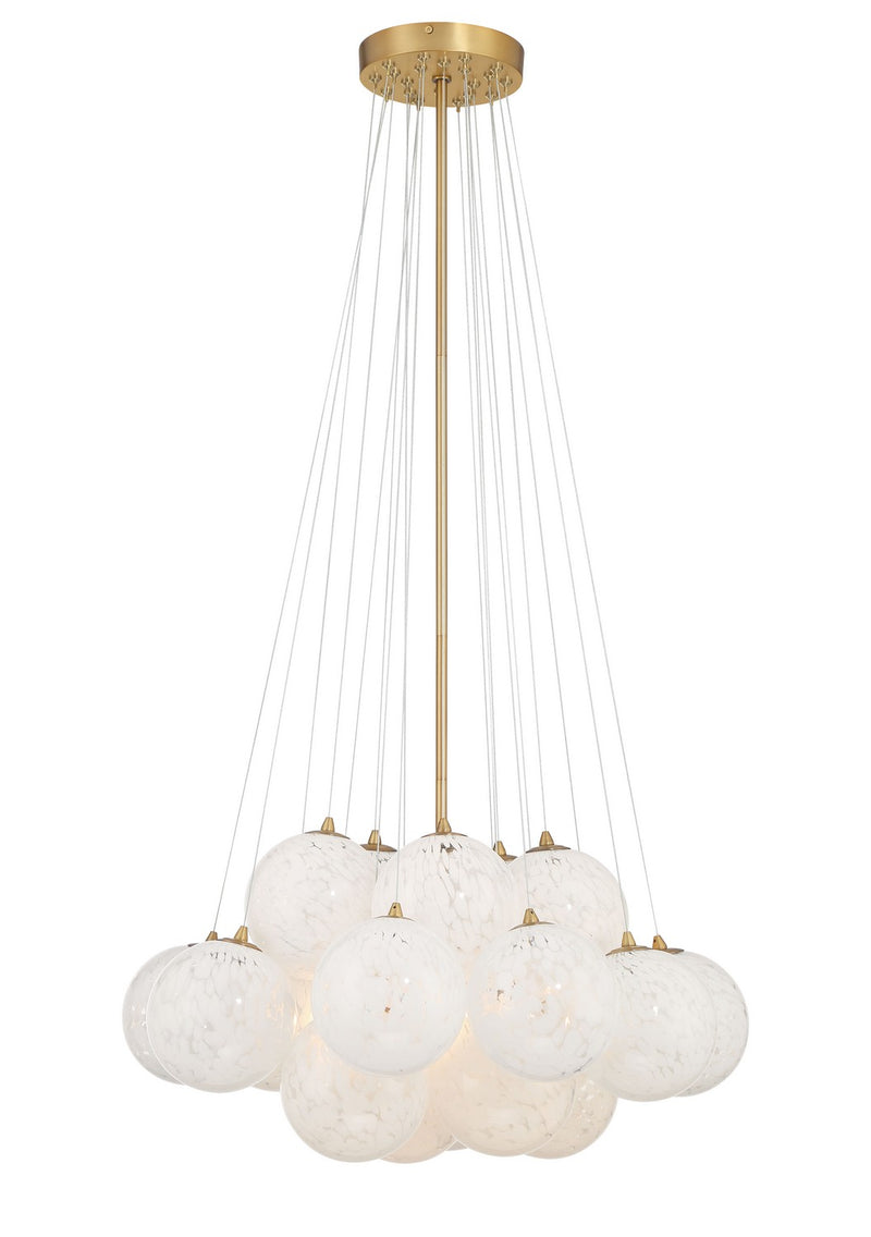 Minka-Lavery 2635-732 Five Light Pendant, Legacy Brass