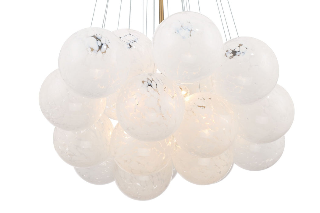 Minka-Lavery 2635-732 Five Light Pendant, Legacy Brass