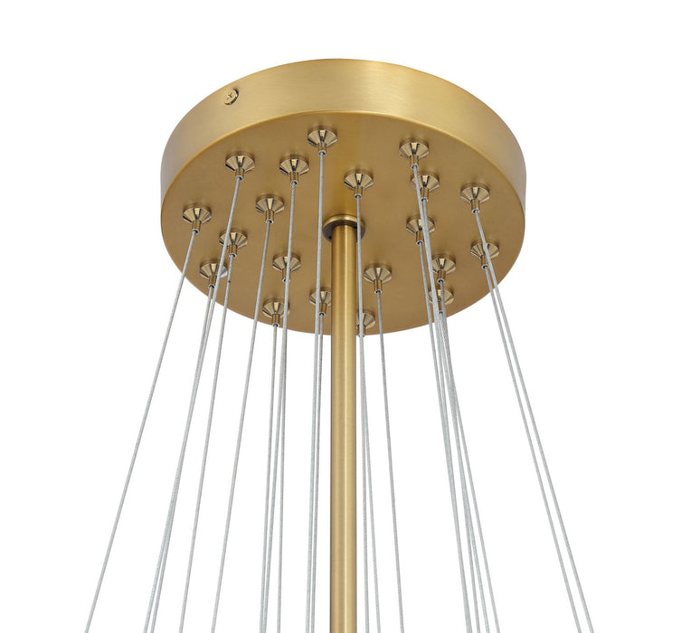 Minka-Lavery 2635-732 Five Light Pendant, Legacy Brass