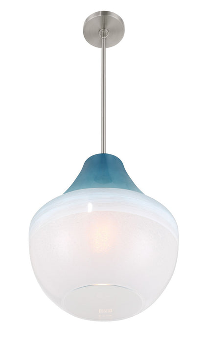 Minka-Lavery 292-84 One Light Pendant, Brushed Nickel
