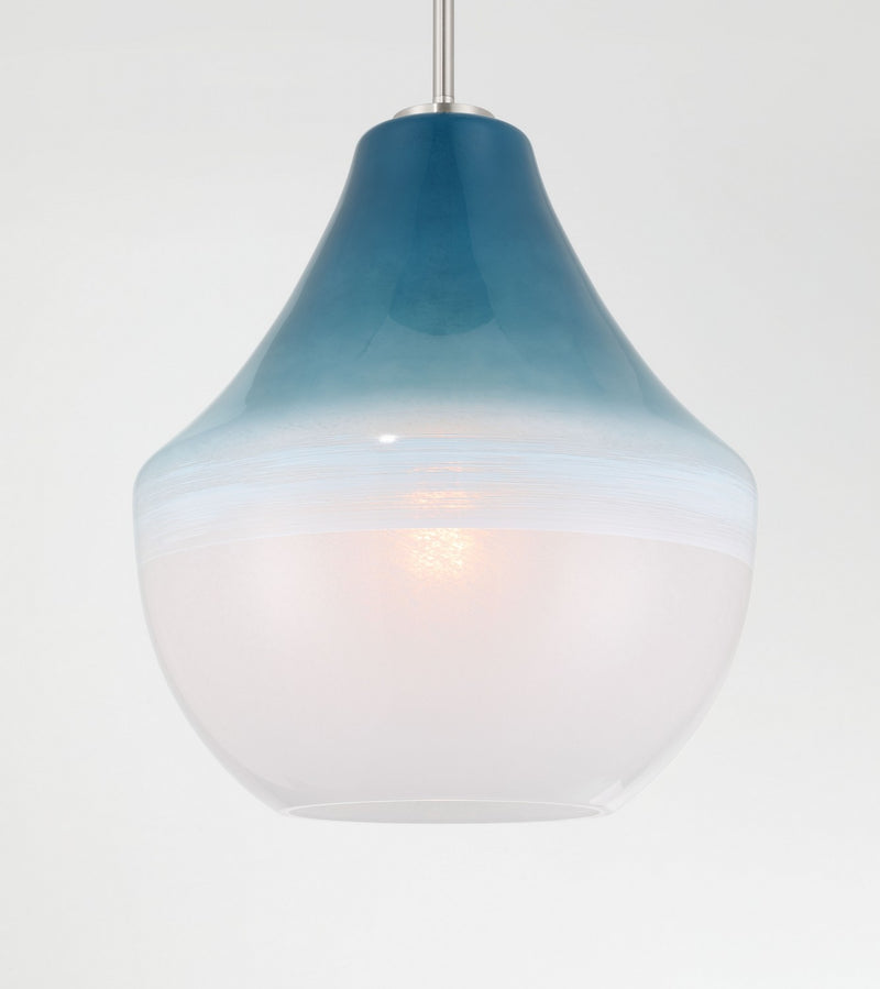 Minka-Lavery 292-84 One Light Pendant, Brushed Nickel