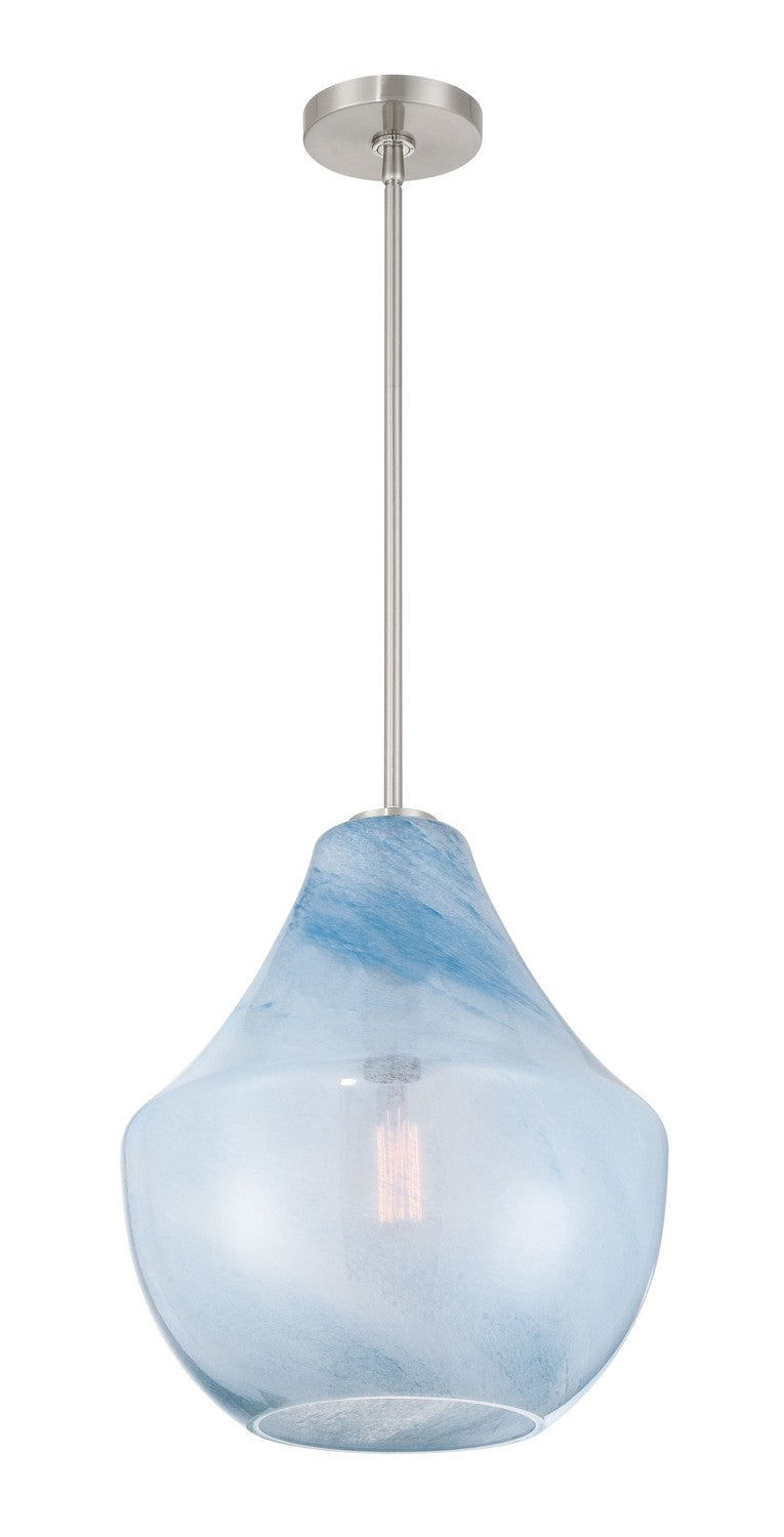 Minka-Lavery 293-84 One Light Pendant, Brushed Nickel