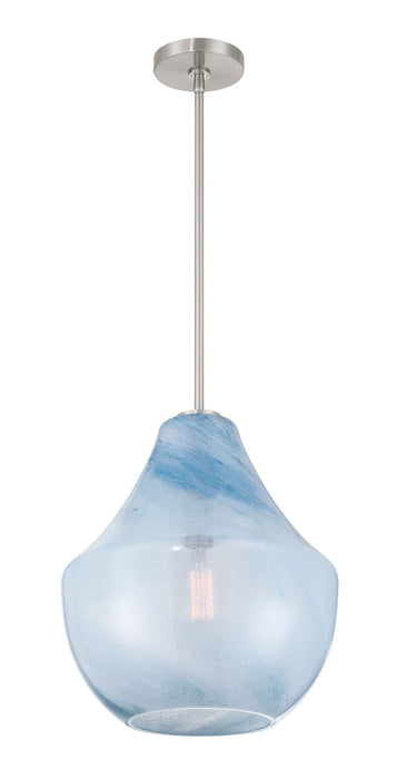 Minka-Lavery 293-84 One Light Pendant, Brushed Nickel