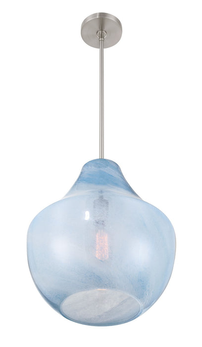 Minka-Lavery 293-84 One Light Pendant, Brushed Nickel