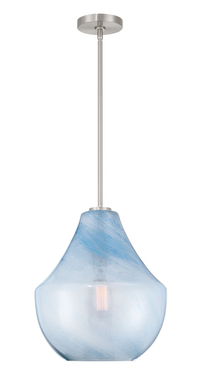 Minka-Lavery 293-84 One Light Pendant, Brushed Nickel