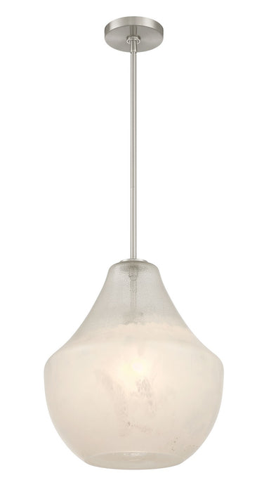 Minka-Lavery 294-84 One Light Pendant, Brushed Nickel