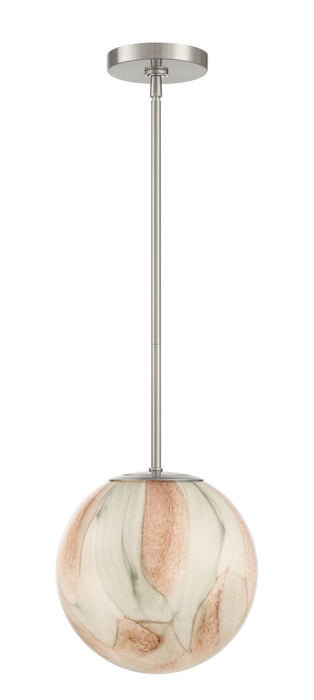 Minka-Lavery 295-84 One Light Pendant, Brushed Nickel
