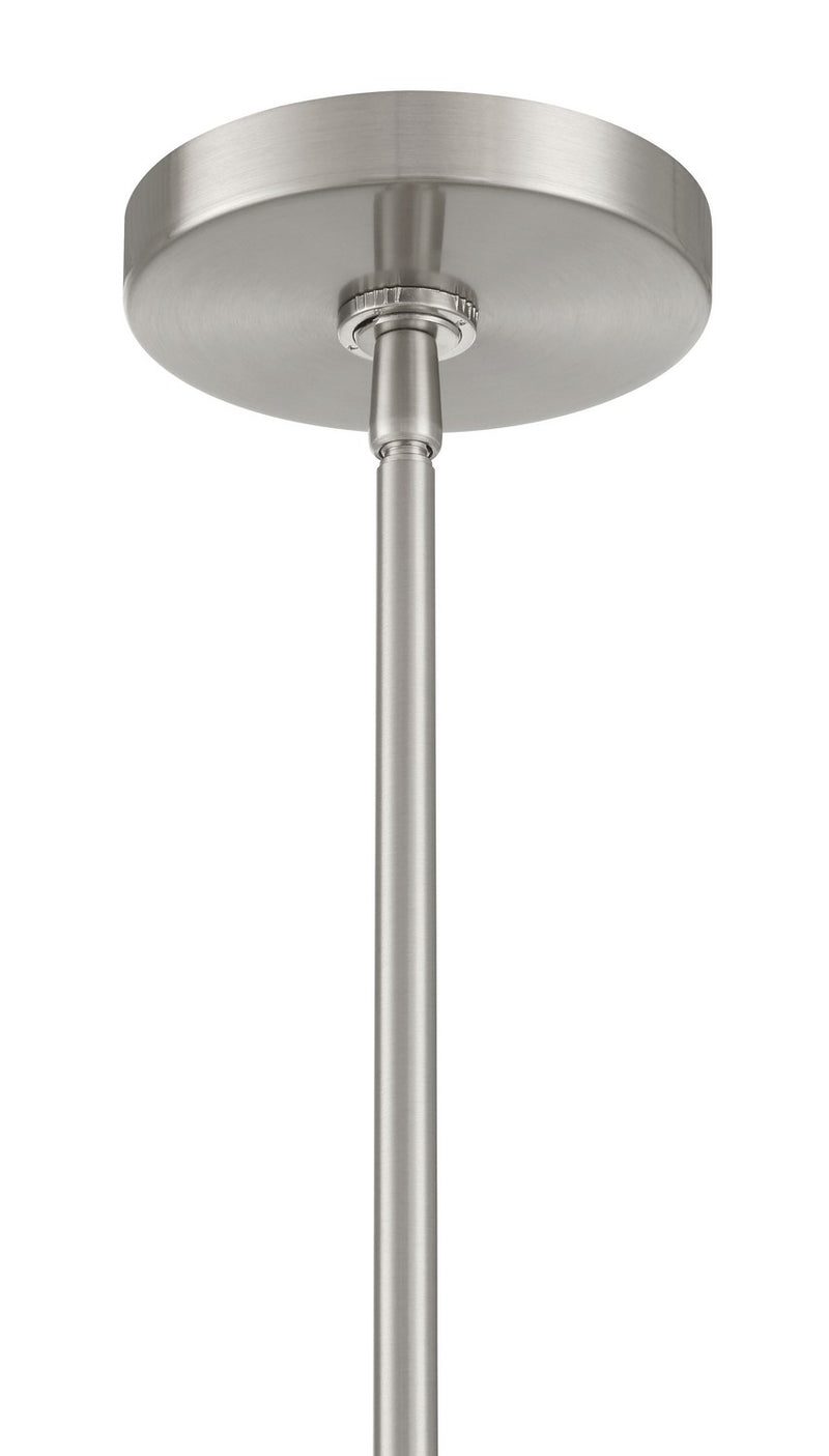 Minka-Lavery 295-84 One Light Pendant, Brushed Nickel