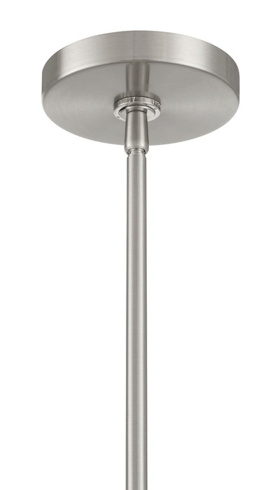 Minka-Lavery 295-84 One Light Pendant, Brushed Nickel