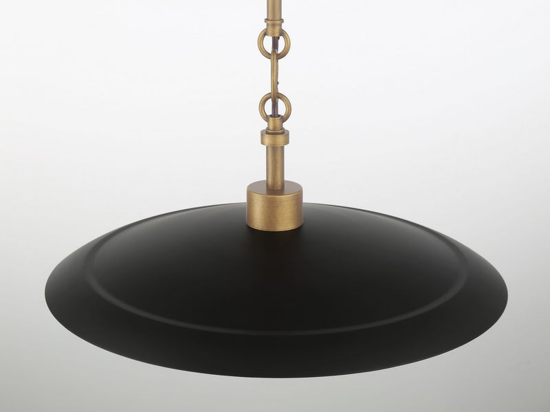 Minka-Lavery 296-858 One Light Pendant, Natural Brass