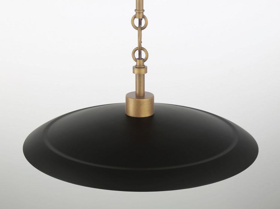Minka-Lavery 296-858 One Light Pendant, Natural Brass