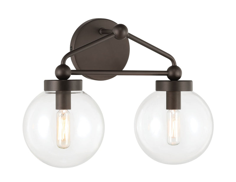Minka-Lavery 2972-860 Two Light Vanity, Dark Bronze