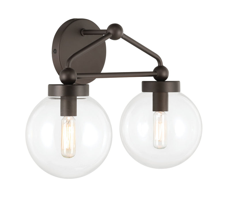 Minka-Lavery 2972-860 Two Light Vanity, Dark Bronze