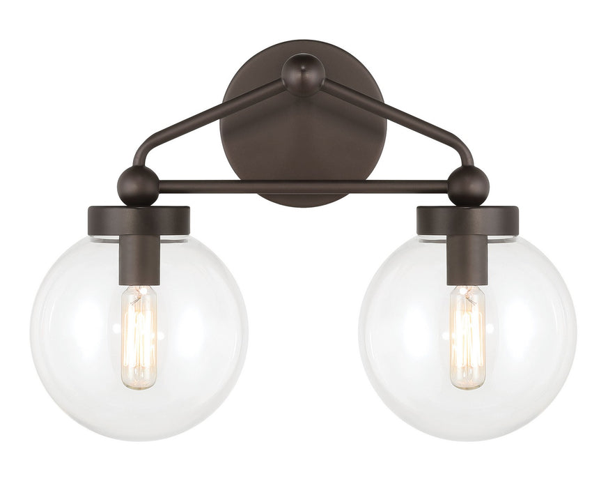 Minka-Lavery 2972-860 Two Light Vanity, Dark Bronze