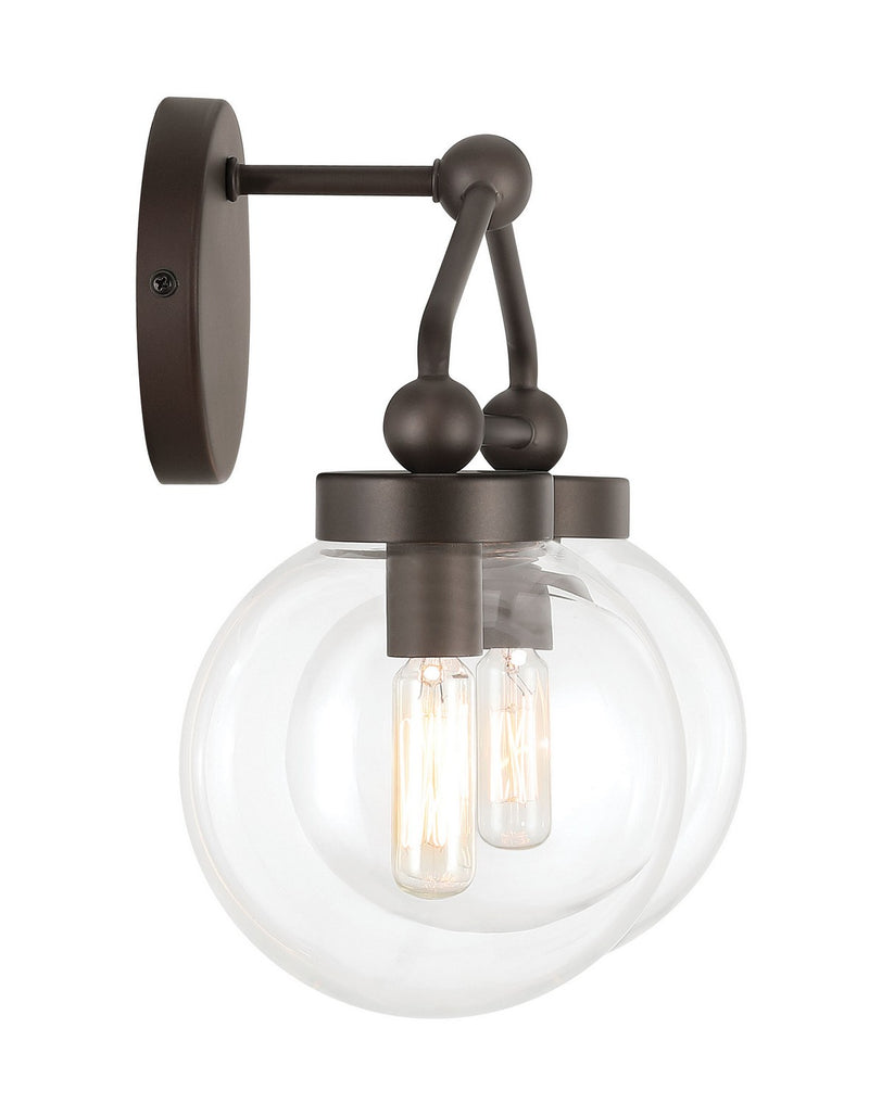 Minka-Lavery 2972-860 Two Light Vanity, Dark Bronze