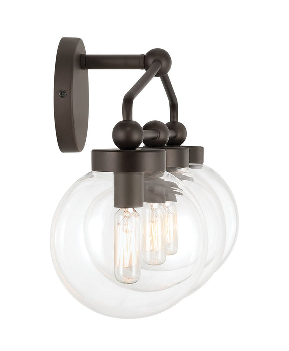 Minka-Lavery 2973-860 Three Light Vanity, Dark Bronze