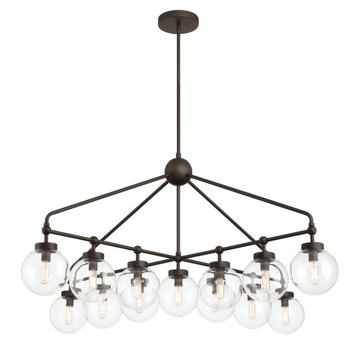 Minka-Lavery 2975-860 13 Light Chandelier, Dark Bronze