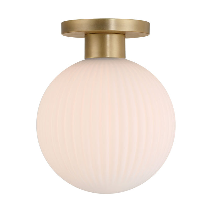 Minka-Lavery 2995-732 One Light Flush Mount, Legacy Brass